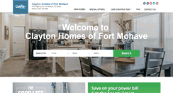 Desktop Screenshot of claytonhomesfortmohave.com